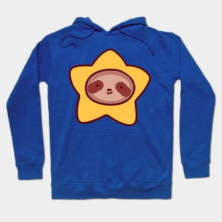 Star Sloth Face Hoodie